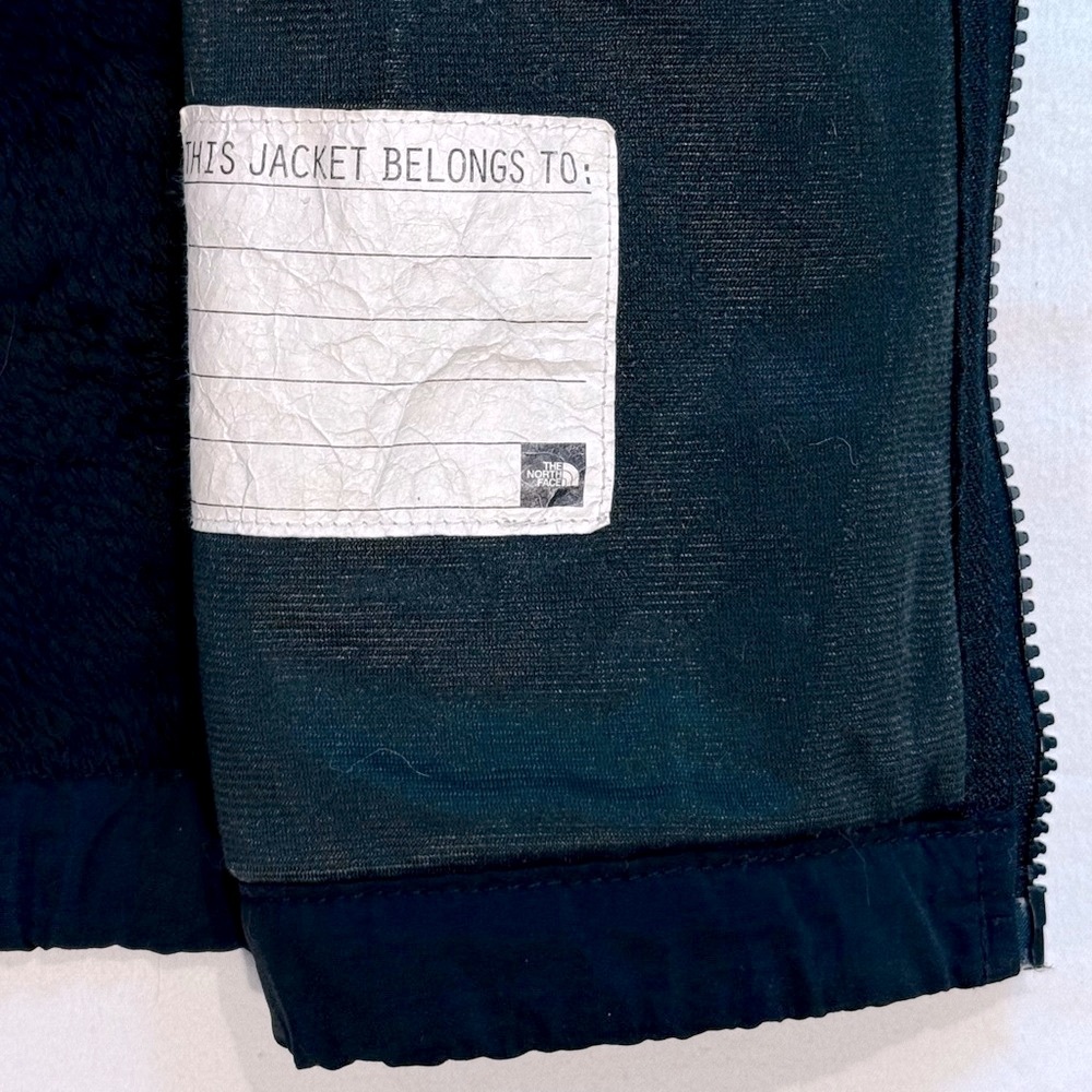 The North Face Retro Denali Jacket Girls Large 14 16 High Pile Fleece Black Fall - Picture 3 of 8